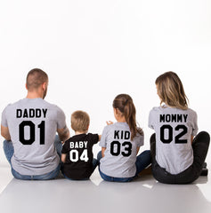 Customize Family Shirt - Jersey Number