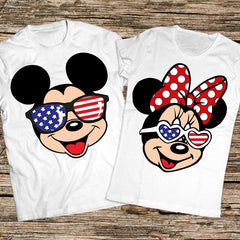 Custom American Mickey and Minnie