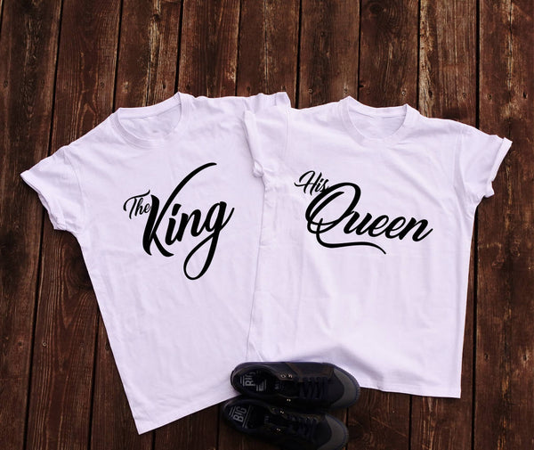 The king His Queen Couple Shirt