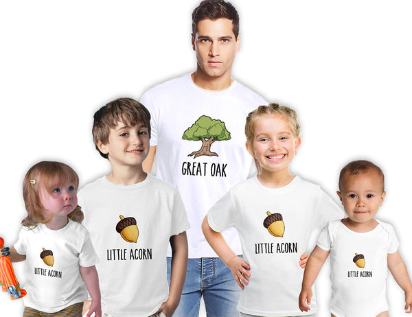 Customize Family Shirt - The Great Oak and Acorn Babies