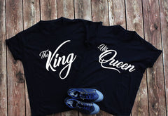 The king His Queen Couple Shirt