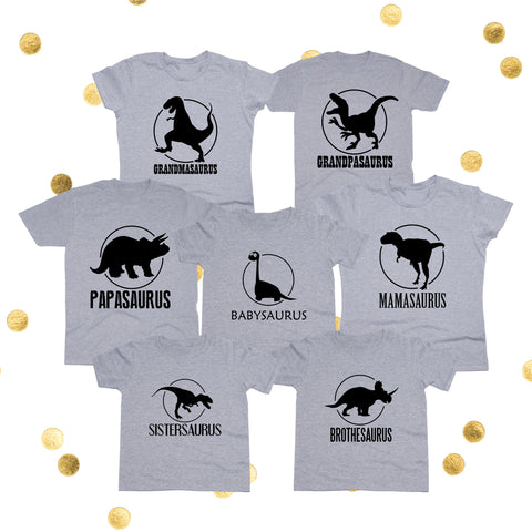 Customize Family Shirt - Dinosaurs