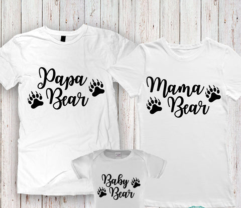 Customize Family Shirt - Bear Family