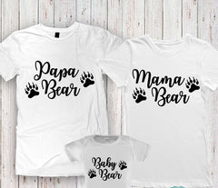 Customize Family Shirt - Bear Family