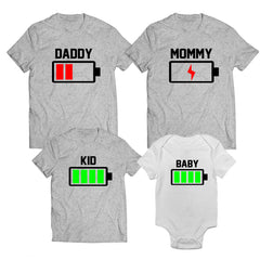 Customize Family Shirt - Batteries