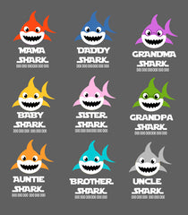 Shark Family T-Shirt