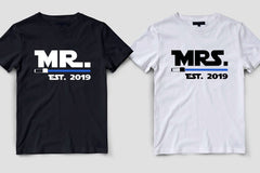 Mr and Mrs Est Couple Shirt