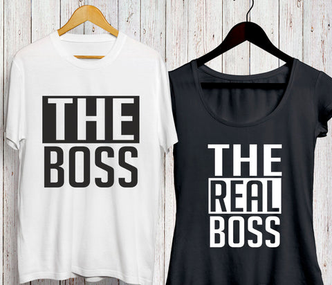 Real Boss Couple Shirt